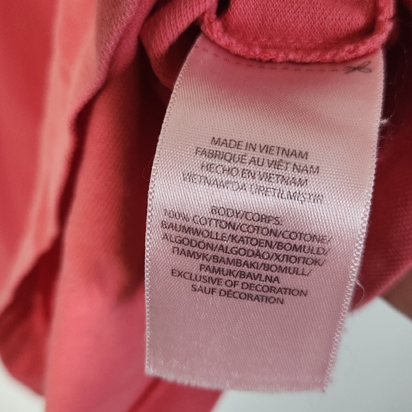 Polo Ralph Lauren Men ShirtXXL Coral Pink Henley Short Sleeve Featherweight Mesh - Picture 5 of 6